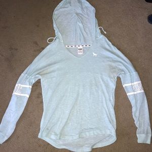 Long sleeve shirt with a hood